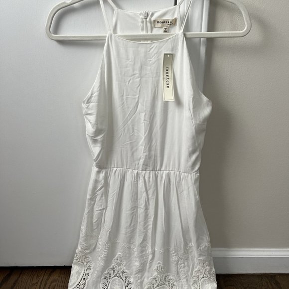 White Dress with Lace - Picture 2 of 2